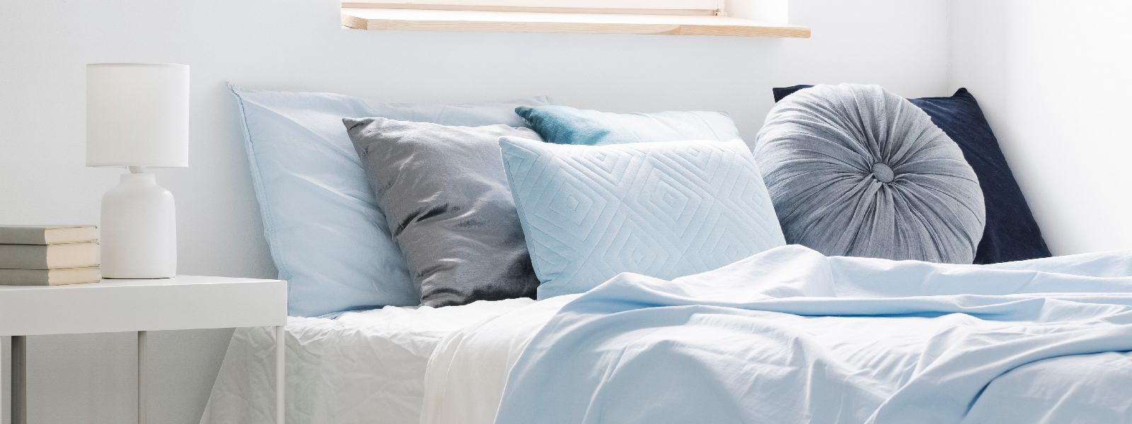 Oppredd seng med puter